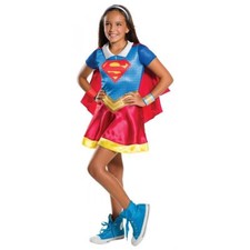 New Girls DC Super Hero Supergirl Costume Dress Medium 8-10