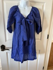 Piko 1988 brand blue shirt dress size small 