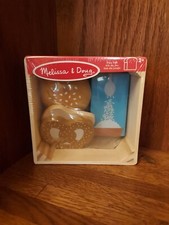 Melissa  Doug Food Group Grains Play Set Wooden Rice Bread Buns Pretzel