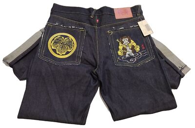 Vintage Y2K 2000s Red Monkey Company Embroidered Pockets Baggy