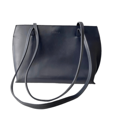 Vintage Furla Blue Soft Leather Shoulder Bag Made in Italy | eBay