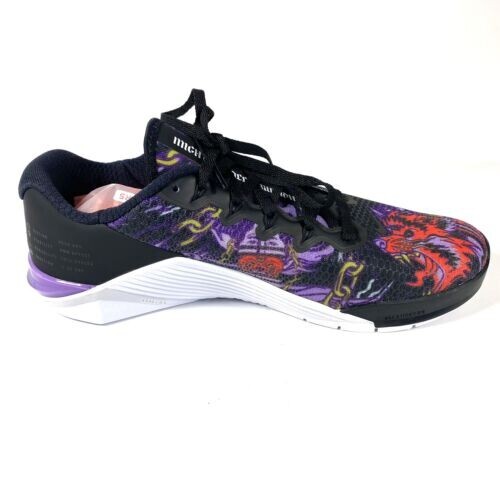 Nike Metcon 5 Scarpe da Ginnastica Uomo Nero Viola Cactus AQ1189-035 Uomo Taglia 10 - Foto 2 di 4