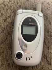 Pantech PN-215 / PN215 - Silver  Verizon  Rare Cellular Flip Phone UNTESTED 