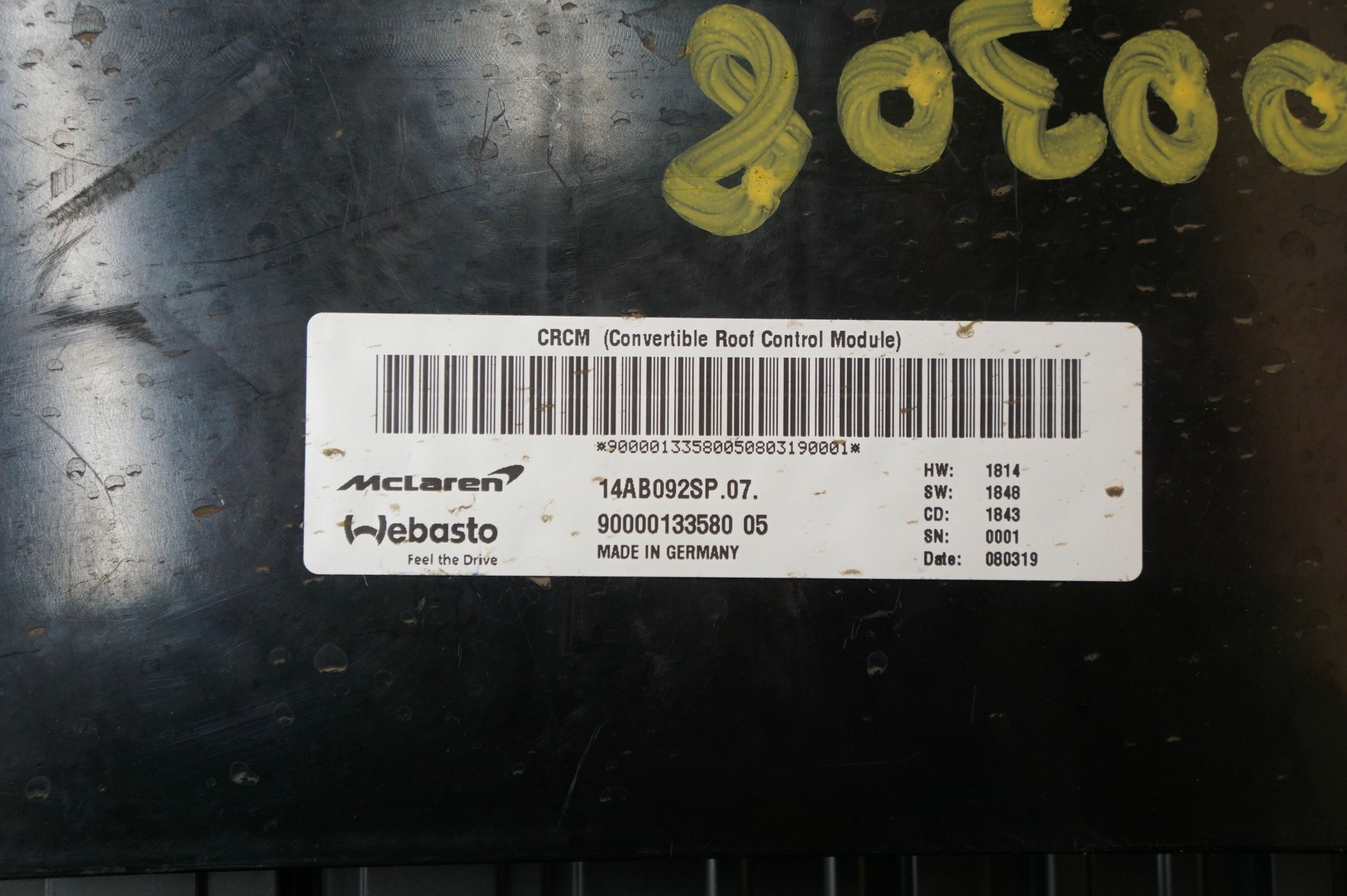 Convertible Roof Control Module OEM 14AB092SP.07 McLaren 720S Spider 2018+