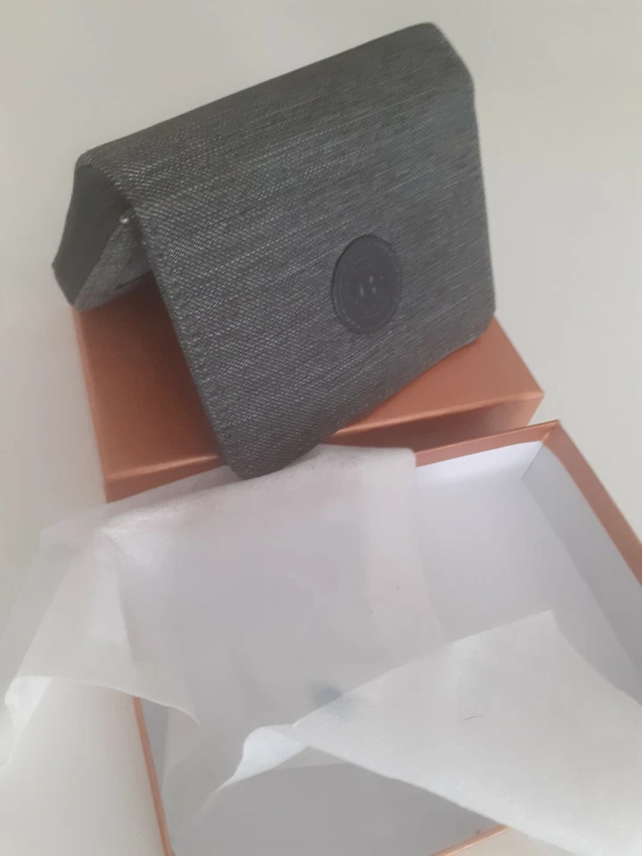 PORTAFOGLIO DONNA KIPLING money love pouch case GRIGIO SCURO nd prima Charcoal K - Immagine 2 di 4