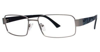 MODERN OPTICAL BMEC BIG SKY MEN'S EYEGLASSES 58-17-150 MATTE GUN W/ SOFT CASE