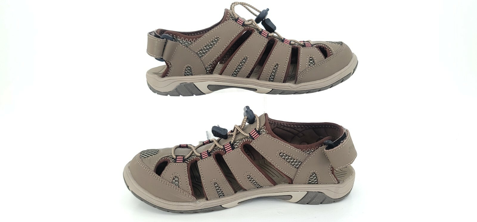 Men's Eddie Bauer Bump Toe Sandals Blakely Brown Bung… Gem