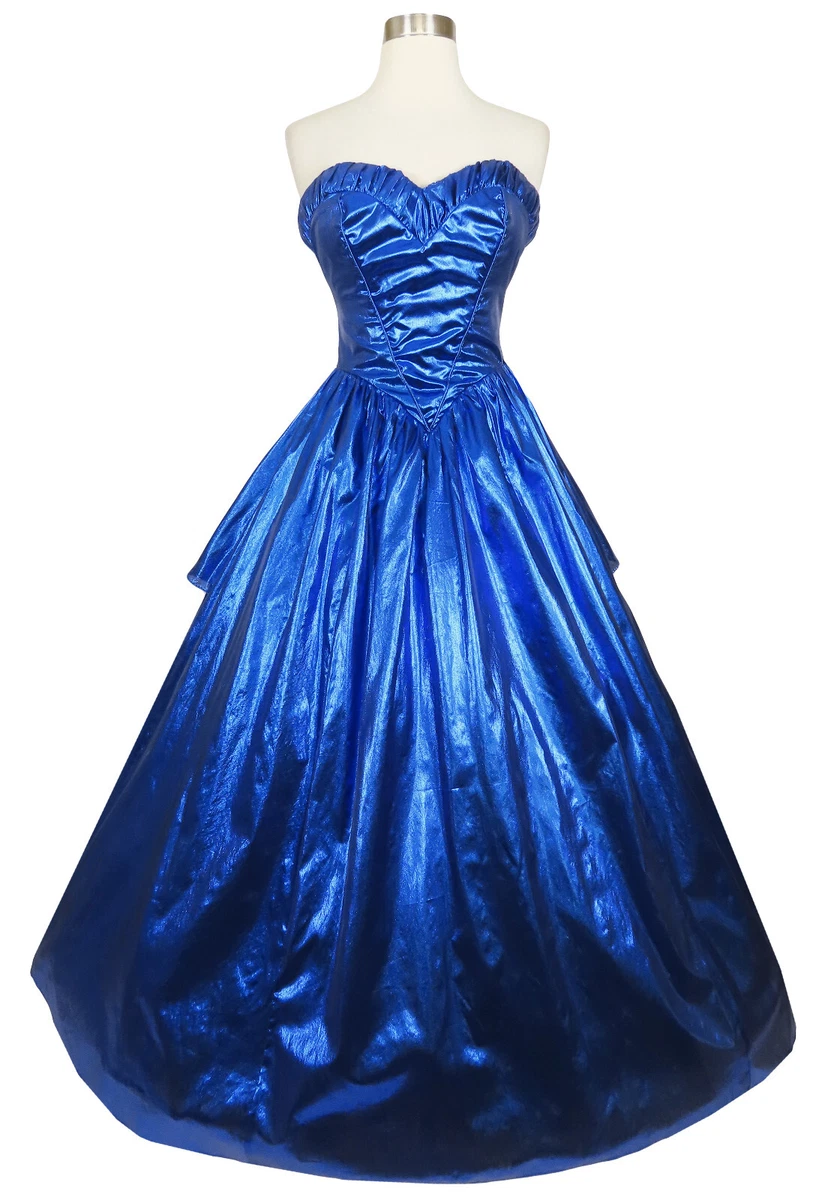 80s strapless hotsell prom dress
