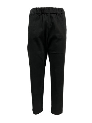 4.10 By BottegaChilometriZero Black Winter Cotton Pants DD23241 RICHELIER