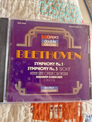 Beethoven Symphony No. 1/ No. 3 Conductor Hermann Scherchen Disc 1 CD