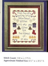 TWAS THE NIGHT BEFORE CHRISTMAS - CROSS STITCH PATTERN ONLY HM - ERYP