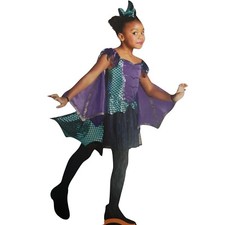 HYDE  EEK HALLOWEEN Age 3 Girls DRAGON COSTUME Wings Headpiece Purple Green