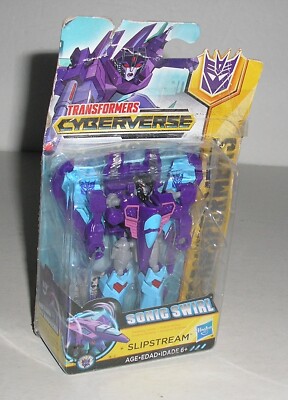 2019 Hasbro Transformers Cyberverse Decepticon Sonic Swirl SLIPSTREAM Figure New
