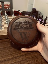 leather coasters