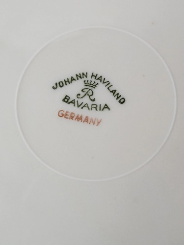 Vintage Red Rose & Cream Johahn Haviland Bavaria Plates Set of 6 7 1/2" - Picture 7 of 7