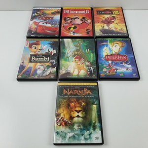 Disney Classic Dvd Movies Lot Of 7 Narnia Bambi Lion King Peter Pan Cars Ebay
