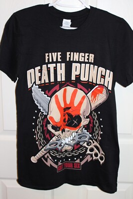 Retro Five Finger Death Punch Metal T-Shirt Small