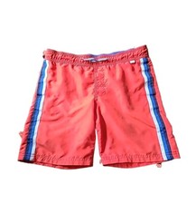 Cat  Jack Swim Trunks Boys Large 12 /14 RED Swimsuit Lining