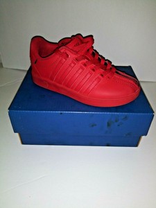 all red k swiss