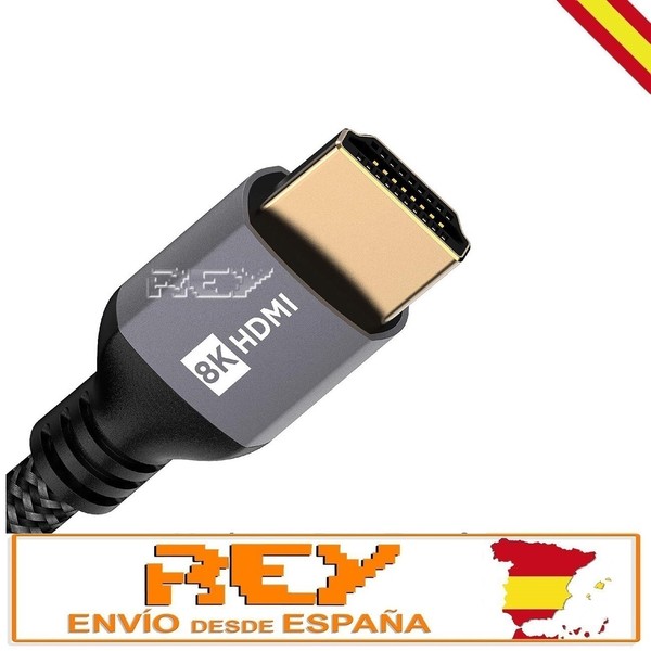 Cable HDMI 8K Macho Macho Trenzado de Ultra Alta Velocidad Entrega 24/48h. v678