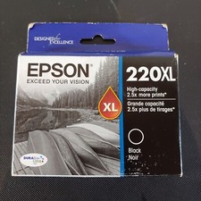 OEM Epson T220XL120 220XL High-Capacity DURABrite Ultra Black Ink Cartridge