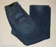 Mens Jeans X2 QUALITY DENIM Dark Blue REGULAR RISE BOOT CUT 31x30