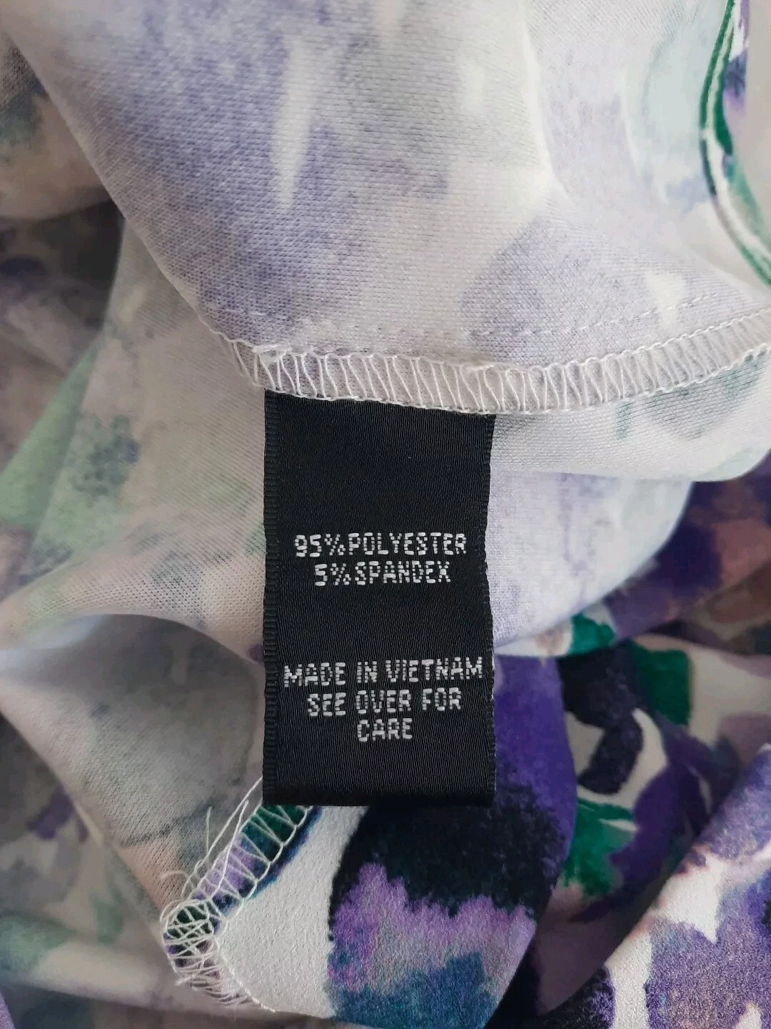 Abito tubino donna ALYX nuovo taglia 16 viola floreale sfoderato cerniera nascosta