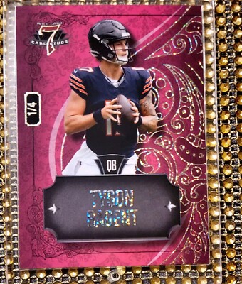 #d 1/4 MINT Tyson Bagent 2023 Wild Card 7-CARD STUDS #7CSR-62 PINK SPADES Bears