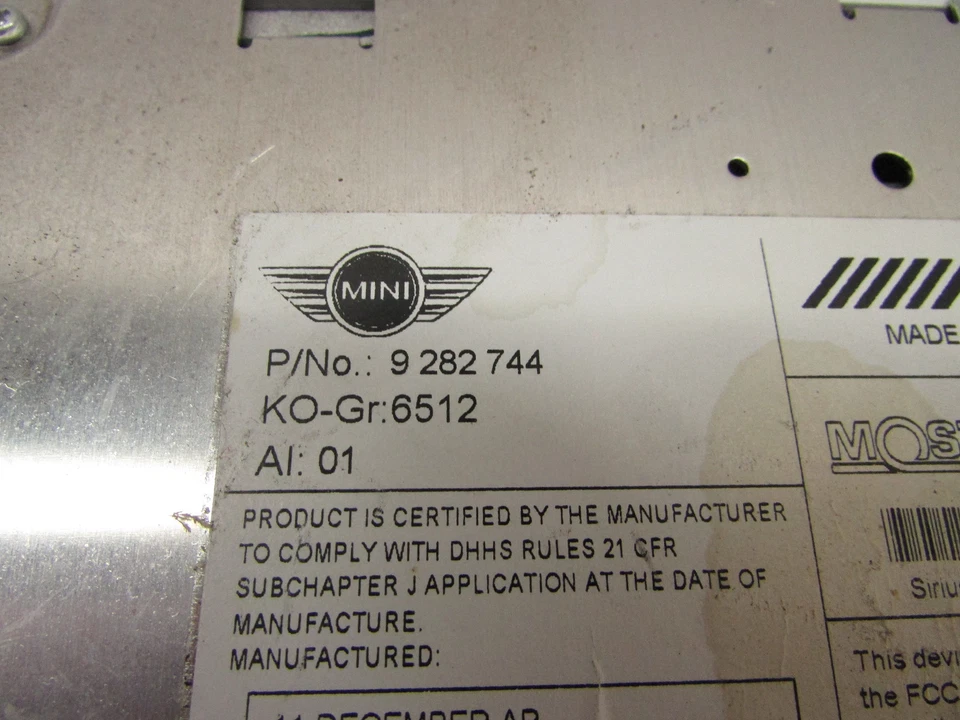 2012 MINICOOPER S COUNTRYMAN НАВИГАЦИИ SAT РАДИО СТЕРЕО ПЛЕЕР OEM 12 13 - Изображение 4 из 4