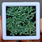 200 Pcs Natural Untreated Colombian Green Emerald 1.5-3mm Round Cut Gemstones