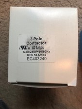 Contactor, 3 Pole, 40 Amp, 208-240 Volt Coil #DP402403