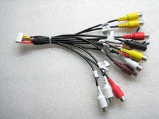 Dual RCA Cables Pre-Amp Outputs, Video Input DV1014BH, DV714BH