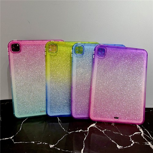 For iPad 6/7/8/9/10/11th Gen Mini Air Pro Shockproof Gradient Glitter Case Cover - Picture 14 of 35