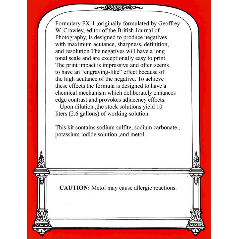 Photographers Formulary Pyrocat HD Film Developer (Dry) Makes 10 Liters #01-5080 - Image 2 of 4