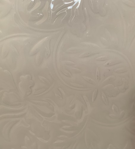Lot Of 3 Vintage 1974 Royal Doulton TING Dinner Plates: Embossed Flowers • Cream - Picture 10 of 10