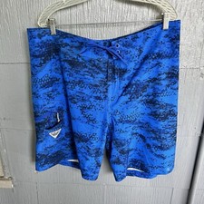 Columbia PFG Men  s 40 Fishing Water Swim Board Shorts Blue Bottle Opener Nylon