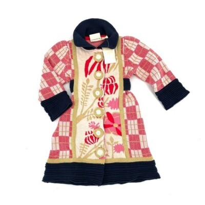 Anthropologie Lia Molly NEW Kimono Knitted Sweater Jacket Dress 6-12 months