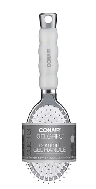 Conair Gel Grips Comfort Gel Handle On The Go Hair Brush - Choose Your Color! - Image 3 of 4
