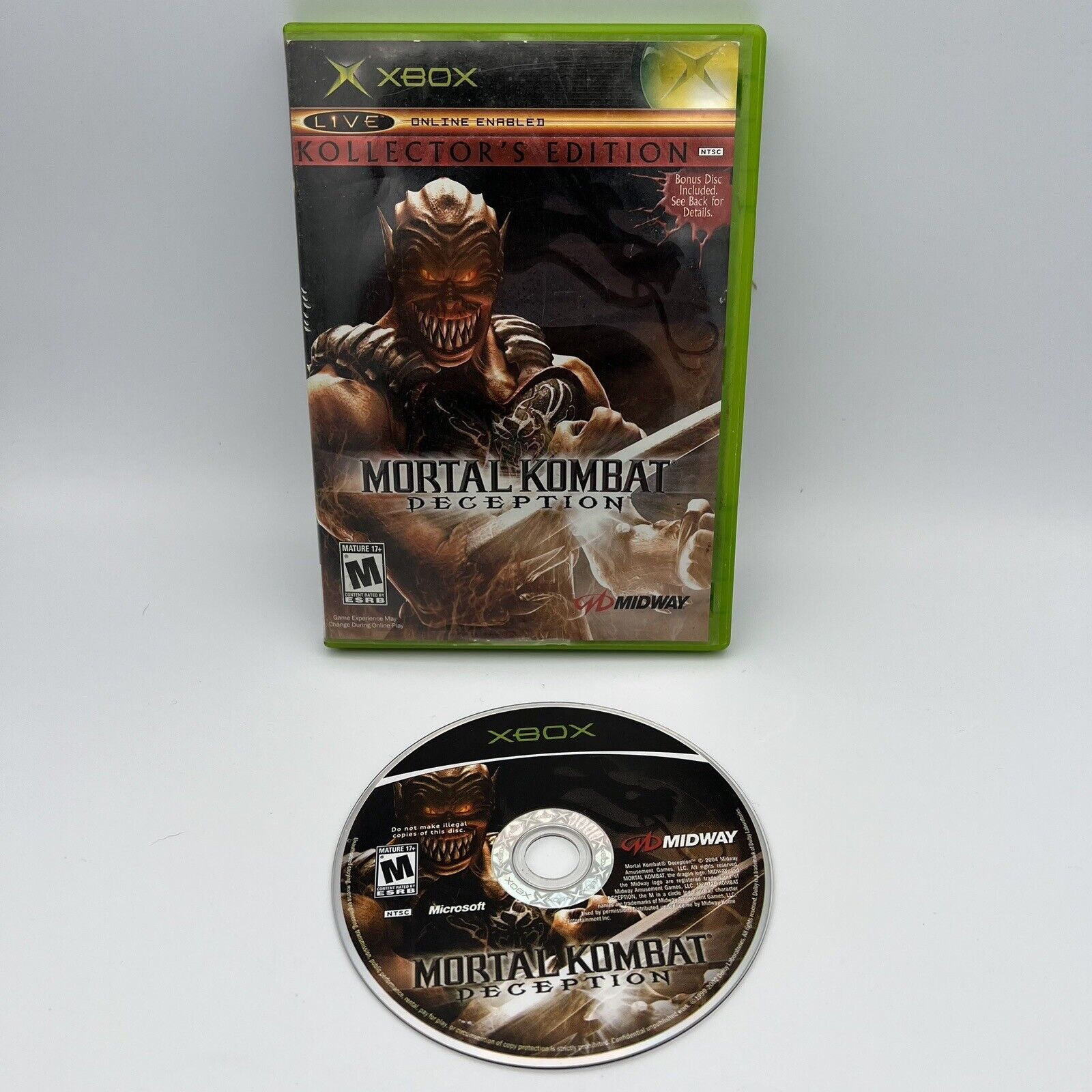 Mortal Kombat Deception Collectors Edition Baraka Xbox Game For Sale