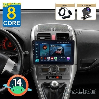 DAB 64G Android14 Autoradio GPS CarPlay Bluetooth Für Toyota Auris E15 2006-2012
