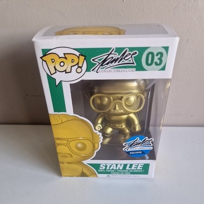 Funko Pop Stan Lee Collectables Convention EXCLUSIVE #03 2015 VAULTS GOLD NYCC