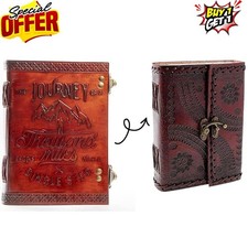 Leather Bound Vintage Journal Handmade 7x5 200 Page Blank Diary B1G1 Offer