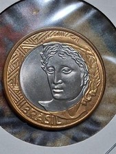 1 Real Coin Efigie Da Republica Die Chips Error 2019 Brazil