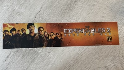2012 The Expendables 2 Double-Sided Movie Sylvester Stallone Mylar / Poster 3X13
