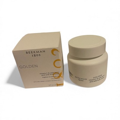 Beekman 1802 Golden Body Cream   8 oz   Sealed   With Vitamin C & Amla Berry Lux