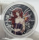 Amy Brown Collection Wall Flower Colorized 1 oz .999 Fine Silver Proof w/ COA