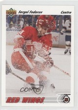 1991-92 Upper Deck French Sergei Fedorov #144 HOF 0a1