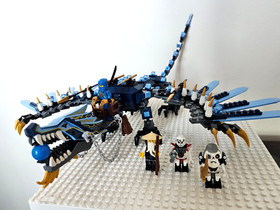 LEGO Ninjago Lightning Dragon 2521 with Jay DX Kruncha Wu Frakjaw minifigures