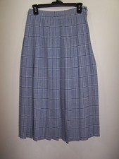 Vtg Pendleton Pleated Skirt, 1oo Virgin Wool, Made In USA, Size 8