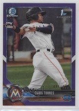 2018 Bowman Chrome Prospects Purple Refractor /250 Christopher Torres Chris z6b